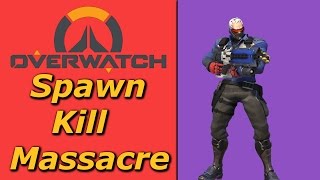Soldier 76 Funny Spawn Massacre Triple Kill - Overwatch Gameplay | Forogorn