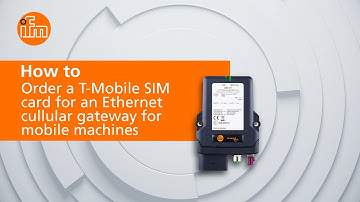 How to order a T Mobile SIM card for an ethernet cellular gateway for mobile machines