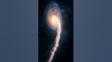 Tadpole Galaxy Wandering In Deep Outer Space In Action #spaceart #space #spacescene