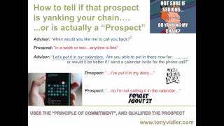 Tony's Quick Tips: How to tell if a prospect is the real deal