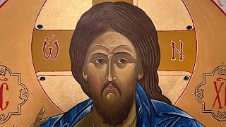 Jesus icon creating