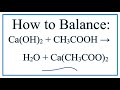 Balancing Chemical Equations Concepts