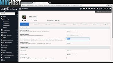 Installing StatusNet with Softaculous in cPanel
