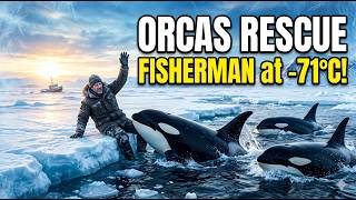 At -71°C, a pod of orca saved a fisherman stranded on the ice.