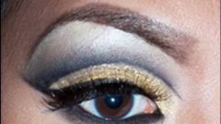 Ru Paul's Drag Race Makeup - Tyra's Gold Cut Crease
