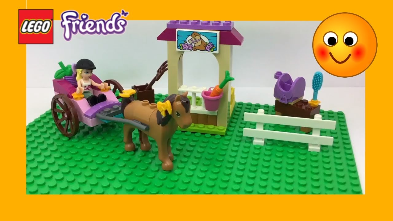 Lego Friends Stephanie's horse carriage - YouTube