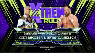 WWE 2K24 FULL MATCH —   Bryan Danielson vs. Cody Rhodes  — Undisputed WWE Universal Title Match!