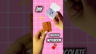 DIY chocolate notebook/diary✨😱#shortsfeed #shorts #artandcraft #viralshorts #voiceover #viralvideo