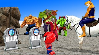 Siêu nhân người nhện 3 spider-man Superheroes Rescue KID Spider Battle 5 Venom Bad Guy Joker Hulk