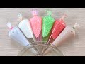 【音フェチ】 絞り袋で素晴らしいカリカリのスライムを作る,カリカリのスライムを作る方法 Piping Bags Slime [ASMR] #AsmrSlime