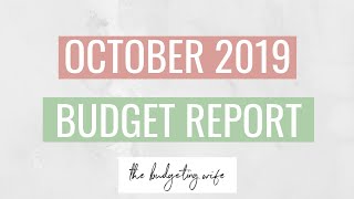 OCTOBER 2019 BUDGET REPORT | zero-based budget