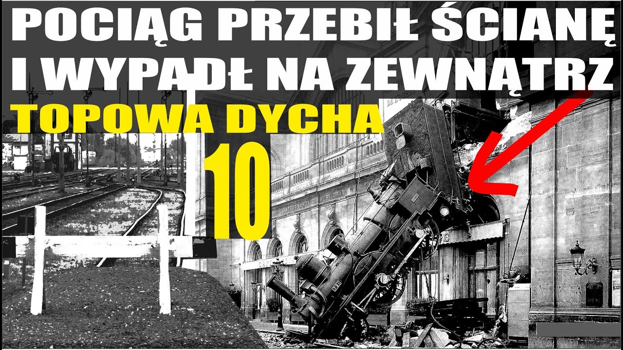 8# 👉 TOPOWA DYCHA 🔟 CIEKAWOSTEK O ZDERZENIACH POCIĄGÓW Z ZAKOŃCZENIEM TORÓW 👉