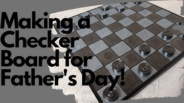 Making a Resin Checker Board for Father
