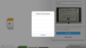 Connecting iPad to EV3 Brick