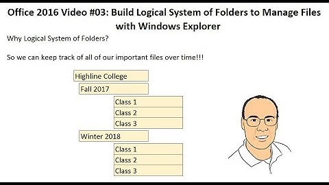 Office 2016 Video #03: Build Logical System of Folders to Manage Files