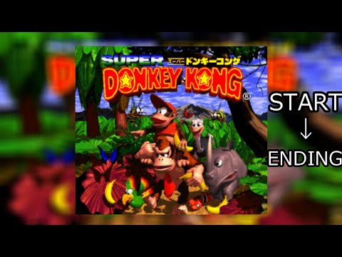 SFC ドンキーコング とりあえずスタートからラスボスまで攻略 【Donkey Kong Country】