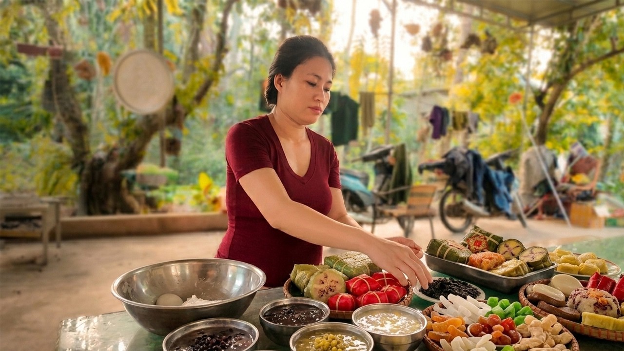 Making Traditional Vietnamese Sweet Rice Dumplings | Village Life in Vietnam