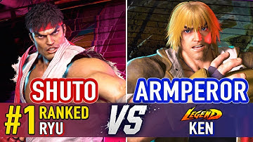 SF6 🤜 Shuto (#1 Ranked Ryu) vs Armperor (Ken) 🤛 Street Fighter 6 High Level Gameplay