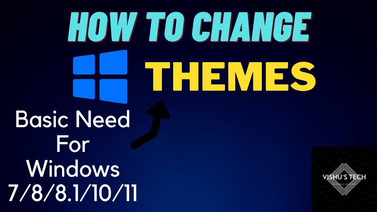 The Basic Needs Of Windows | How To Change Themes | Vishu's Tech - YouTube