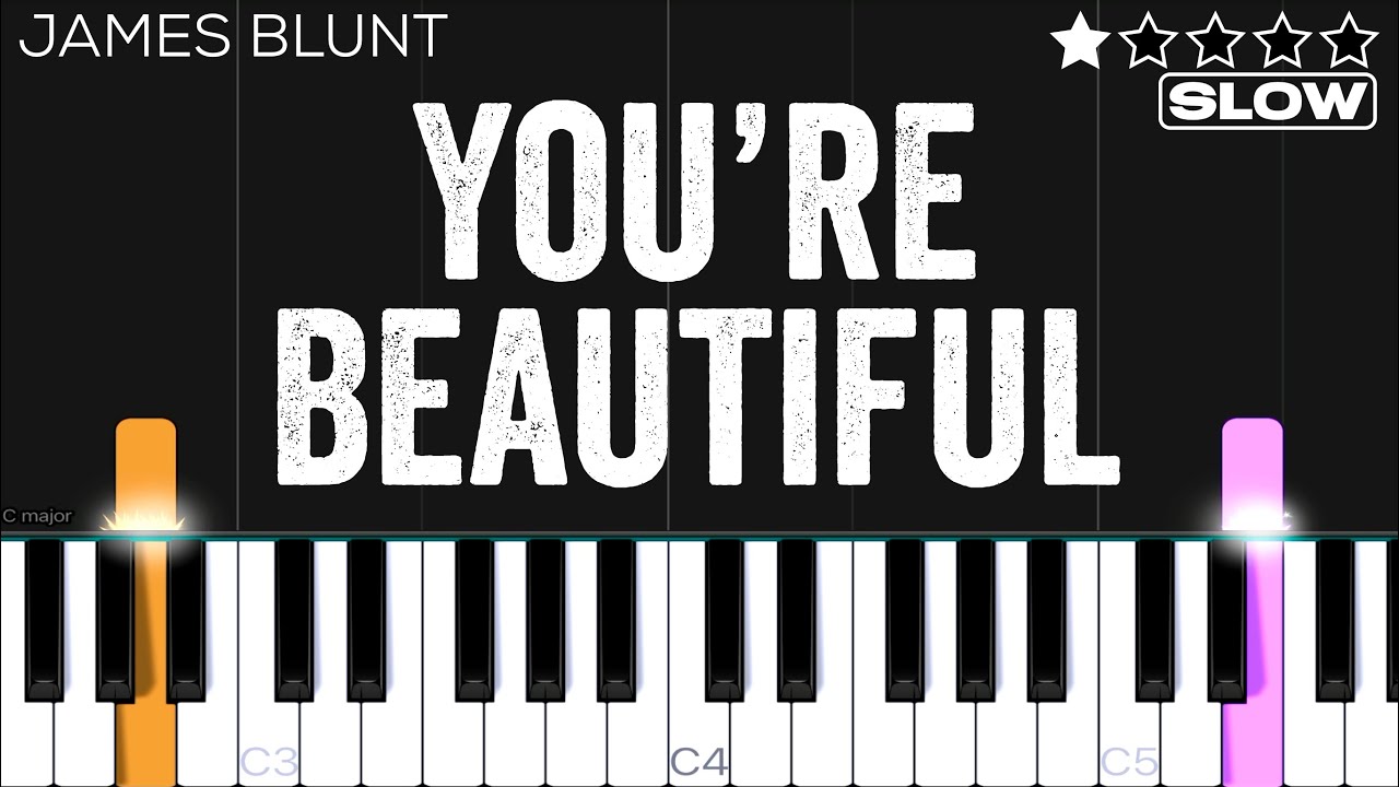 Slow is beautiful. James Blunt you're beautiful оригинальные аккорды. James Blunt you're beautiful.