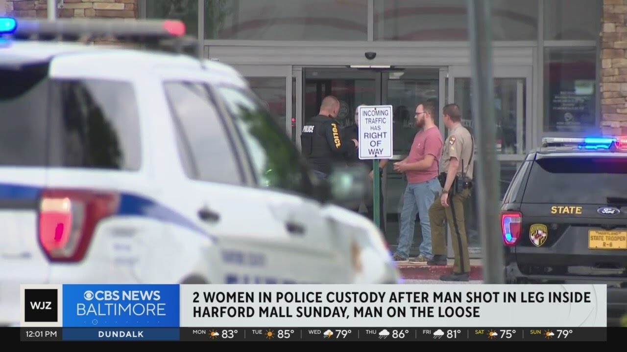 Two women in police custody after a shopper was shot inside Harford ...