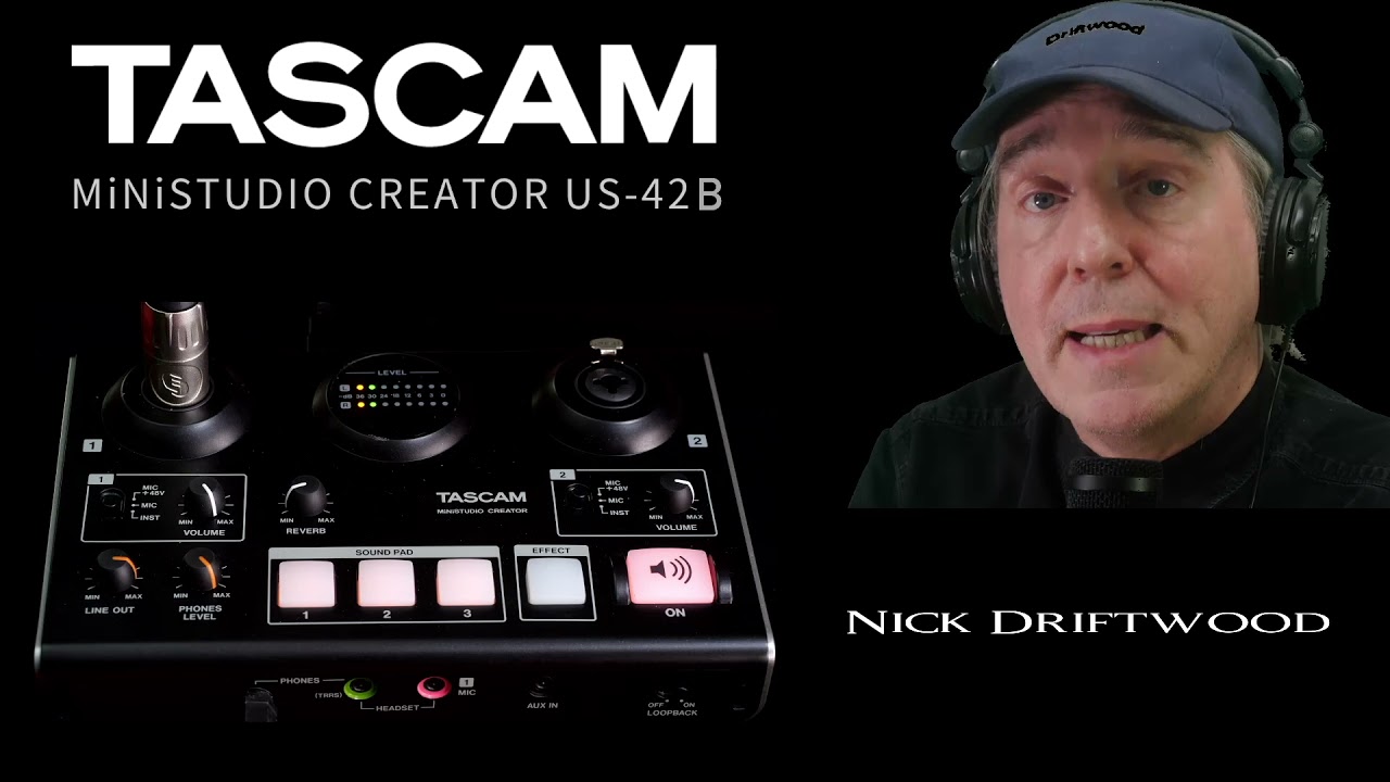 TASCAM MiNiSTUDIO CREATOR US 42B Overview with Nick Driftwood