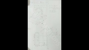 ISOMETRIC PROJECTION TO ORTHOGRAPHIC PROJECTION...ENGINEERING DRAWING #graphics#orthographic#shorts