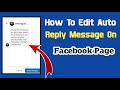 How To Set Auto Reply On Facebook Page | 2026 | Facebook Page Auto Reply Message |Auto Reply Fb Page