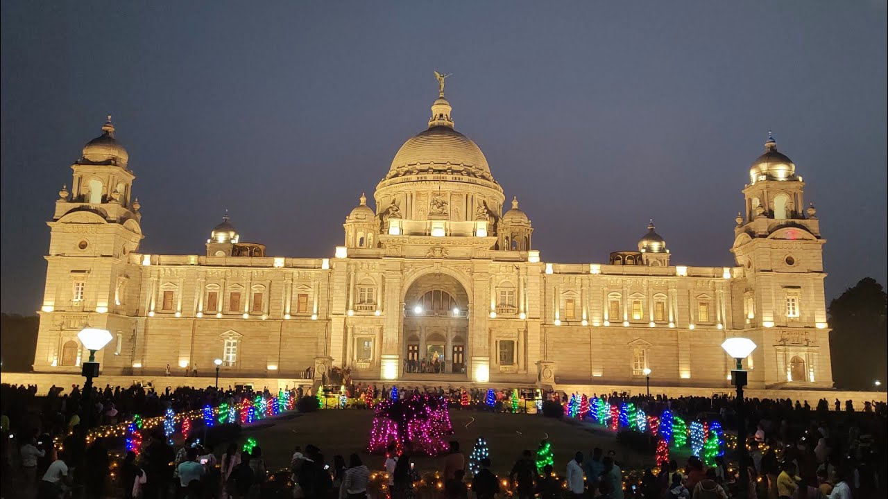 Victoria Memorial Night View: A Must-See in Kolkata l India 🇮🇳 (4k)