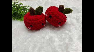 👌Amazing ❤️Very Easy Crochet Apple 🍎 Tutorial for Beginners
