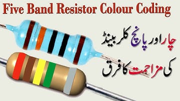 5 band Resistor Colour coding | in Urdu, Hindi | 4 band vs 5 band resistor | 5 band resistor