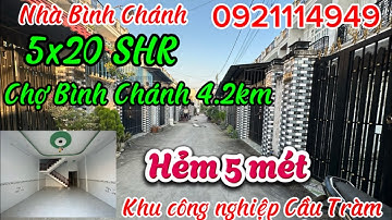 Nhà Bình Chánh gần chợ khu công nghiệp Cầu Tràm 1.5km đường Đinh Đức Thiện về Nguyễn văn Linh Q6/8 
