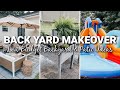 LOW BUDGET BACK YARD MAKEOVER | BACKYARD PATIO IDEAS | RAISED GARDEN BEDS | BACKYARD ON A BUDGET