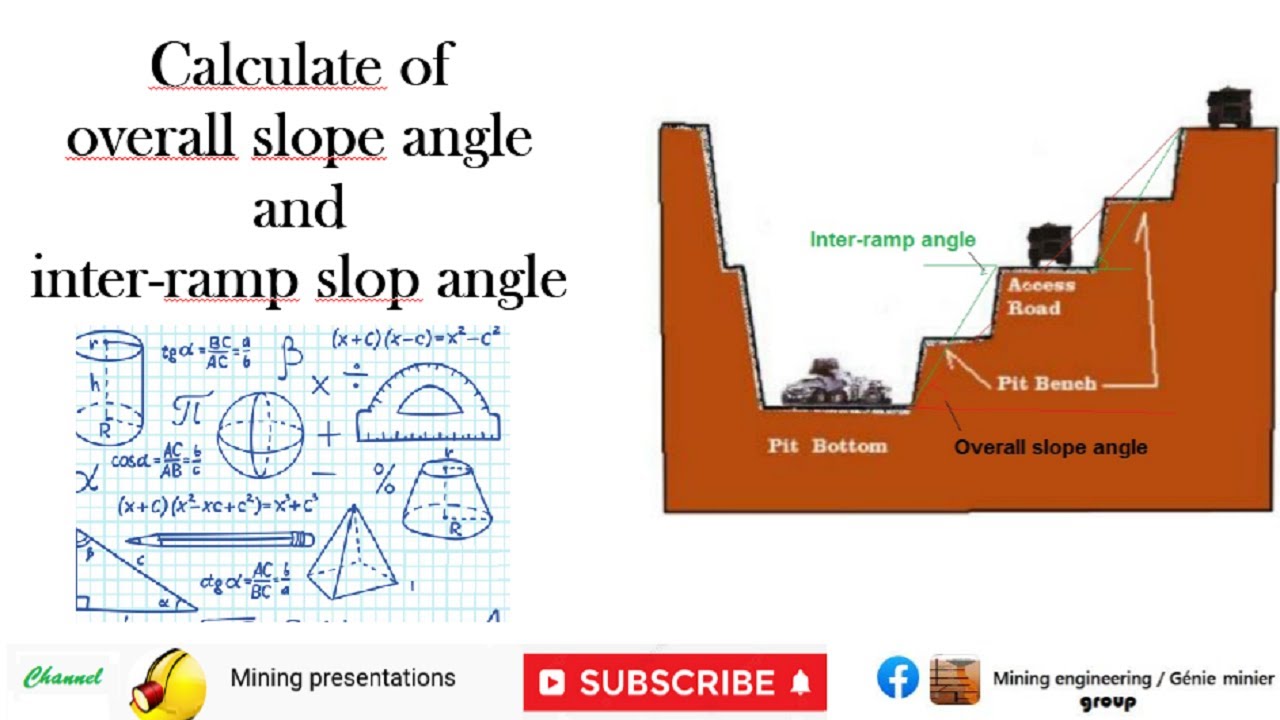 Calculate of overall slope angle and interramp slop angles - YouTube