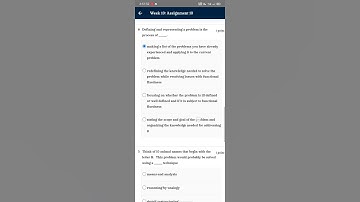 Introduction of cognitive psychology week 10 Assignment solution Nptel