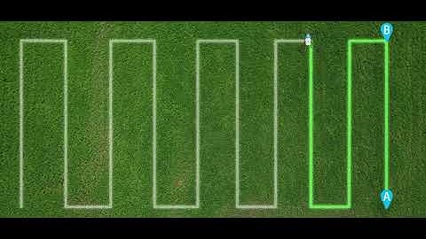 how could AGR agricultural drone work in AB point mode