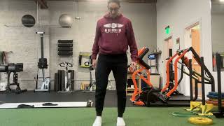 Split Drop Squat to Jump and Bilateral Landing