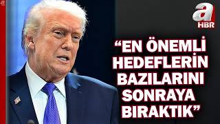 Trumptan İran Açıklaması En Önemli Hedeflerin Bazılarını Sonraya Bıraktık A Haber