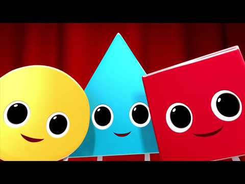 Triangle, Square & Circle 🔺⏺️🟦 | Learning Shapes & Nursery Rhymes  | Little Baby Bum