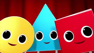 triangle square circle learning shapes nursery rhymes little