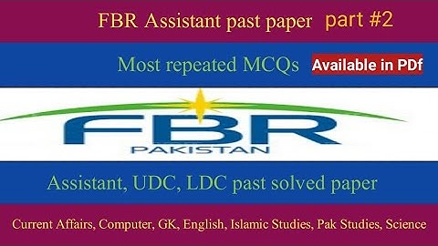 FBR - Top Important Mcqs for FBR || Most Repeated Mcqs/#fbrjobs