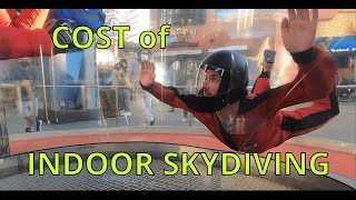 How much does it cost to indoor skydive?