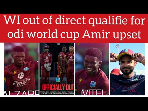 West indies drop out of direct qualified for odi world cup 2027 Amir vent we have too much quality 