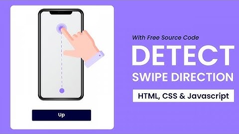 How To Create Detect Swipe Direction Using HTML , CSS & JavaScript (Day 28)