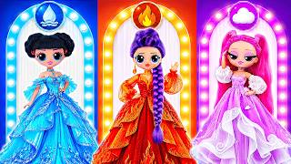 K-Pop Demon Hunters | Fire vs Air vs Water Elements Contest! 18 Fashion DIY for Huntrix Dolls