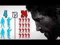 LEGENDARY 4 vs 24 Comeback | The Last of Us Multiplayer!