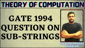 7 Theory Of Computation| Gate 2014 The number of substrings(of all length inclusive) that can formed