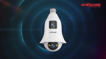 HiXecure 2MP Dual Lens Bulb WiFi Camera/ 360° Coverage with Smart Surveillance