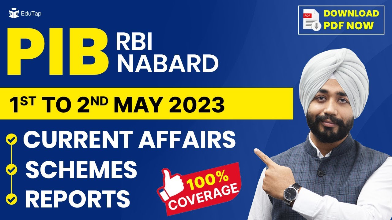 PIB Current Affairs MCQs | Important ESI Current Affairs Revision | RBI, SEBI & NABARD Preparation