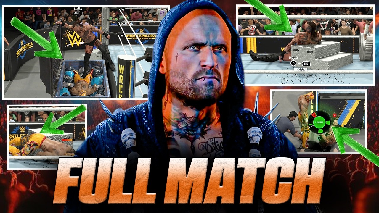 WWE 2K26 3 Stages of Hell FULL MATCH (GAMEPLAY ONLY)